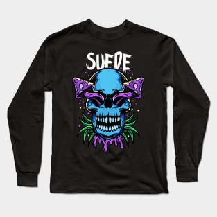 suede Long Sleeve T-Shirt